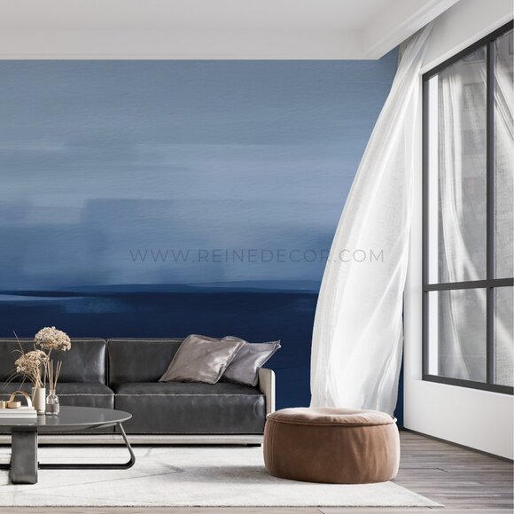 Blue Abstract Painting Wallpaper - Picture 3 of 9